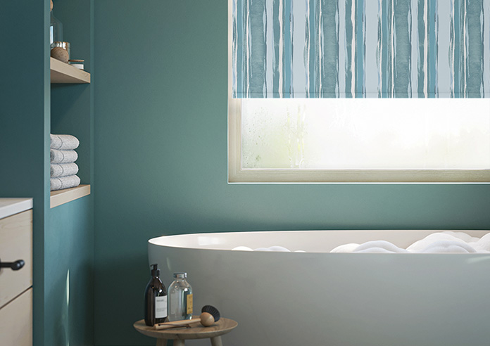Waterfall Stripe, Agave - Twist&Fit Roller Blind - Image 5
